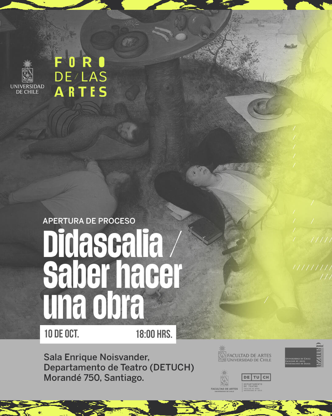 Gráfica de la obra Didascalia / Saber hacer una obra