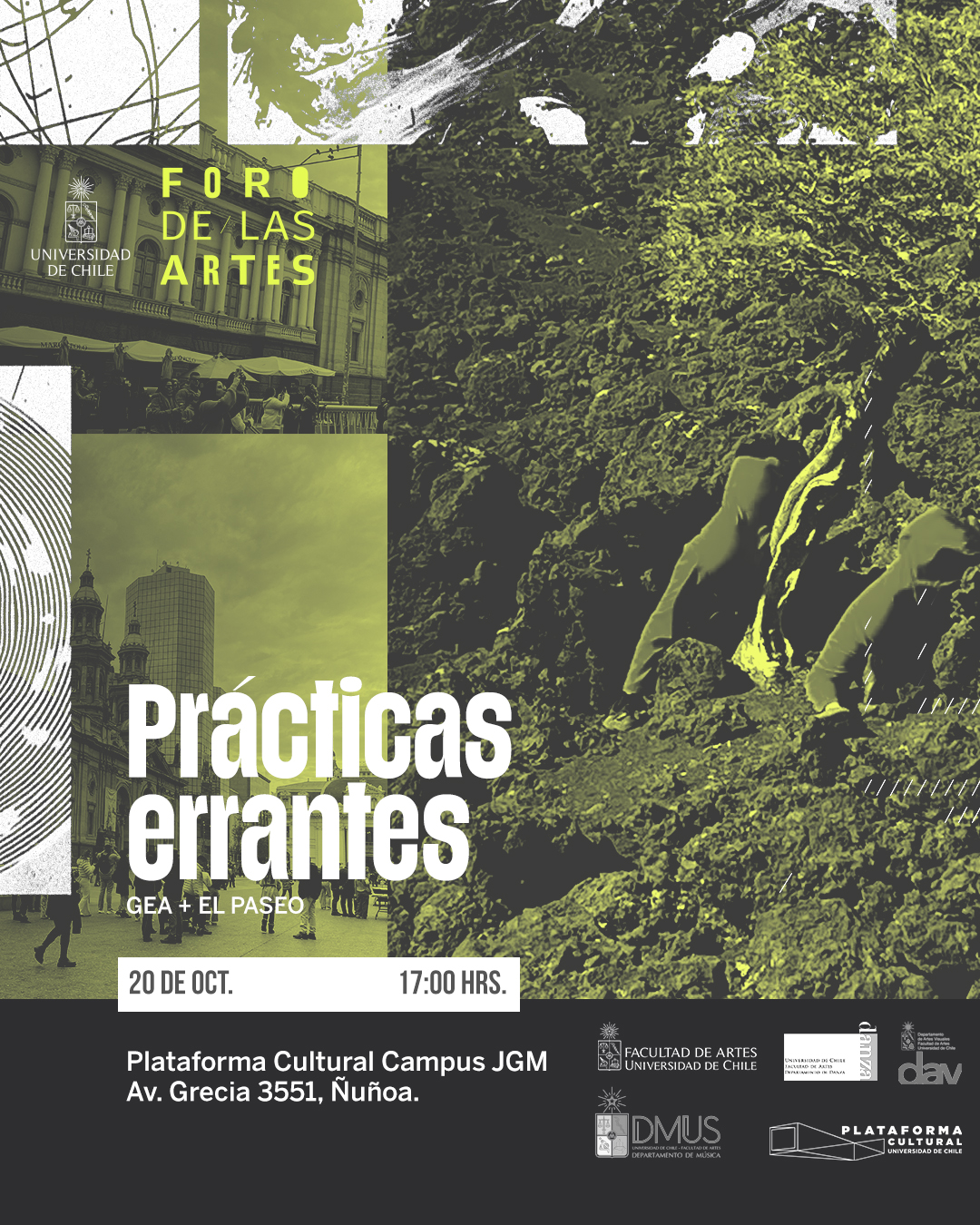 Gráfica de la obra Prácticas errantes