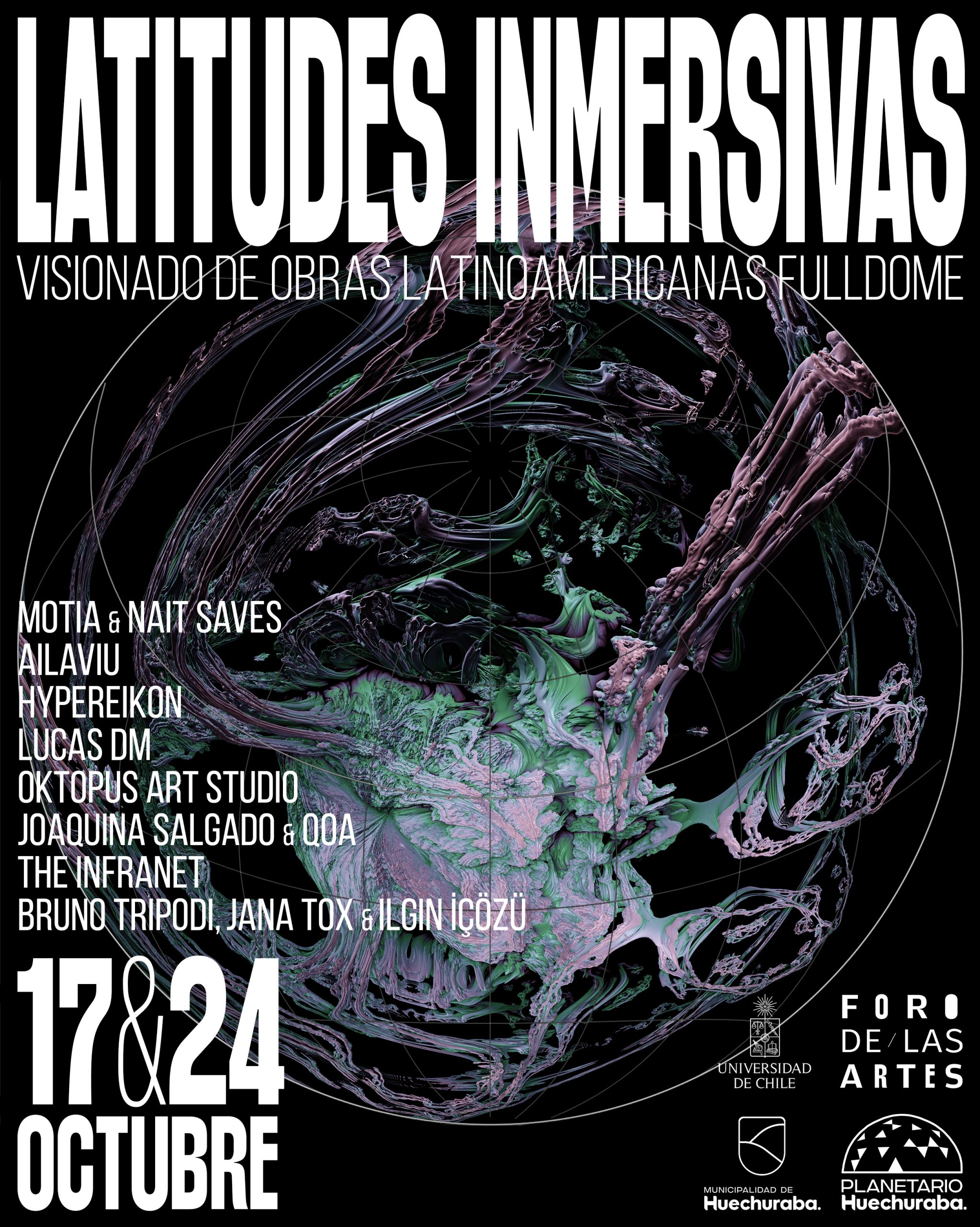 Gráfica de la obra Latitudes Inmersivas