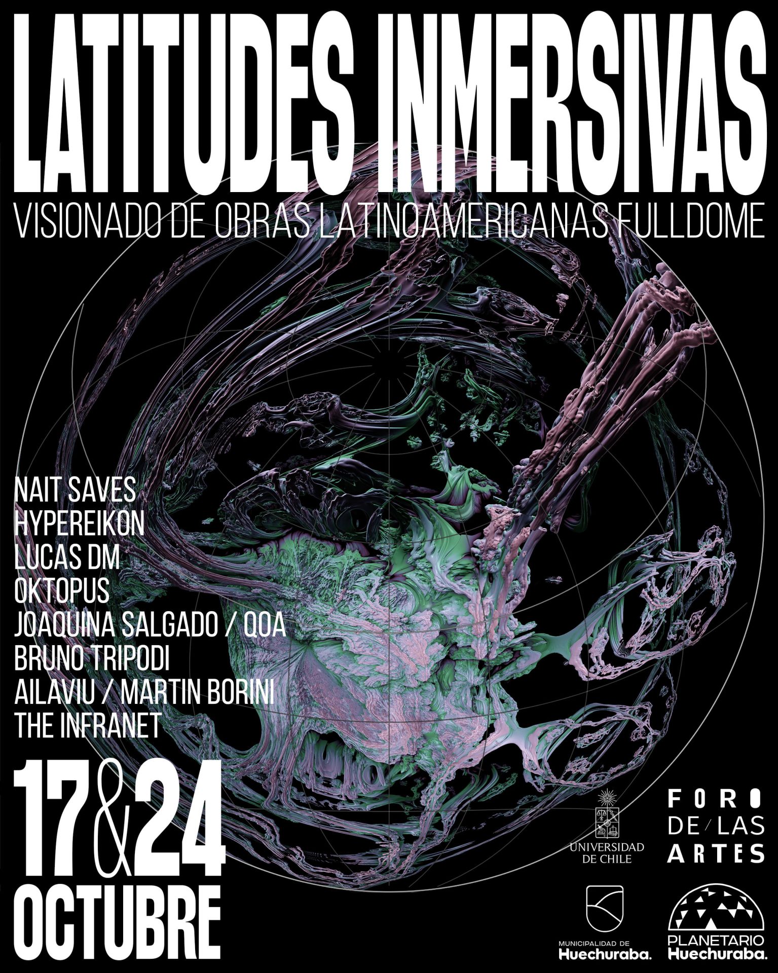 Gráfica de la obra Latitudes Inmersivas