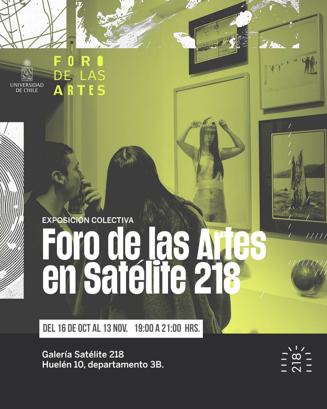 Gráfica de la obra Foro de las Artes en Satélite 218